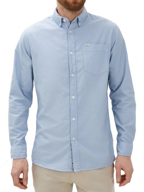 Pepe Jeans Langarmhemd Regular Fit Shirt - Fabio Bleach Blue günstig online kaufen