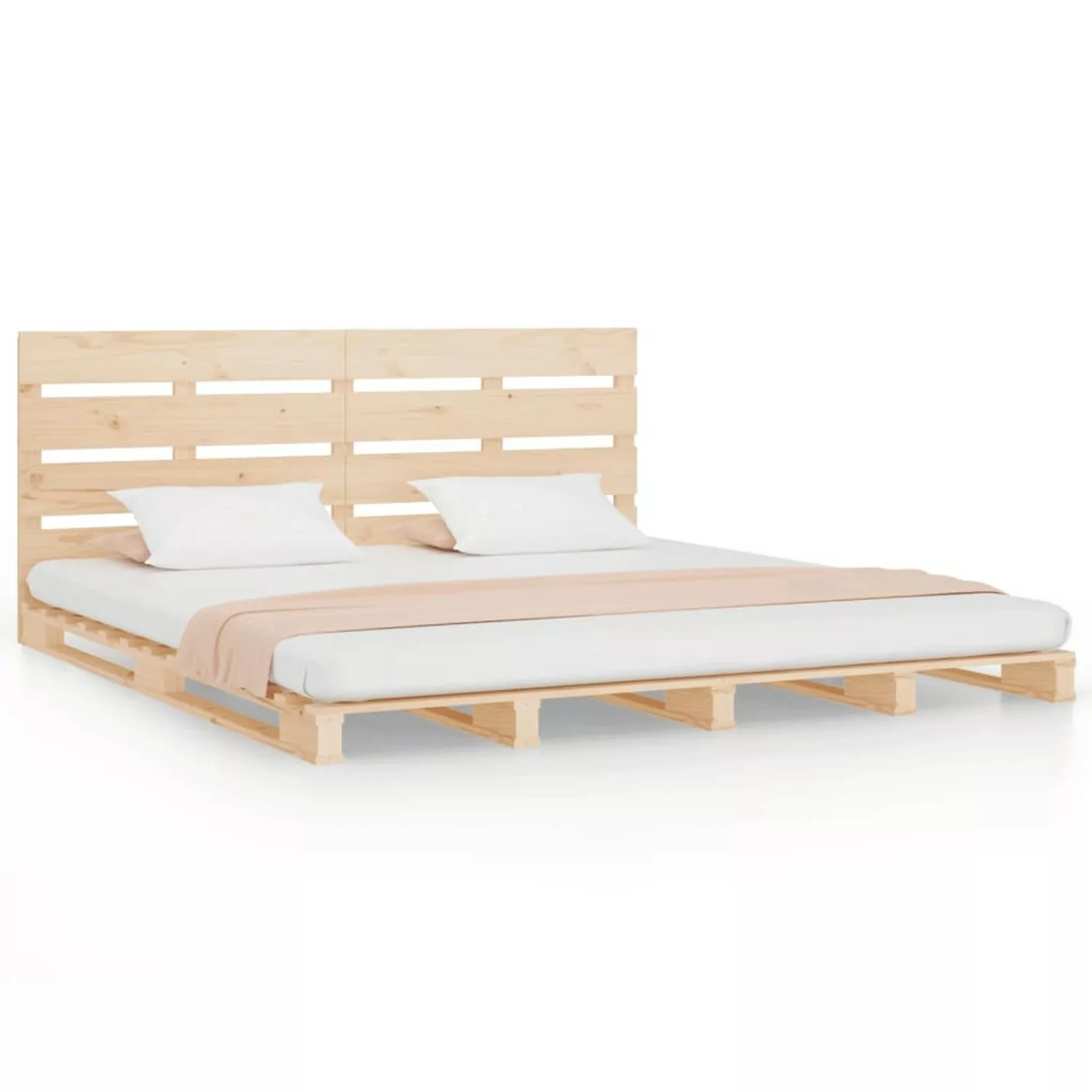 vidaXL Bettgestell Massivholzbett 150x200 cm Kiefer 5FT King Size Bett Bett günstig online kaufen