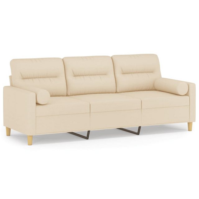 vidaXL Sofa Sofa mit Zierkissen Stoff, 180 cm, 3-Sitzer günstig online kaufen