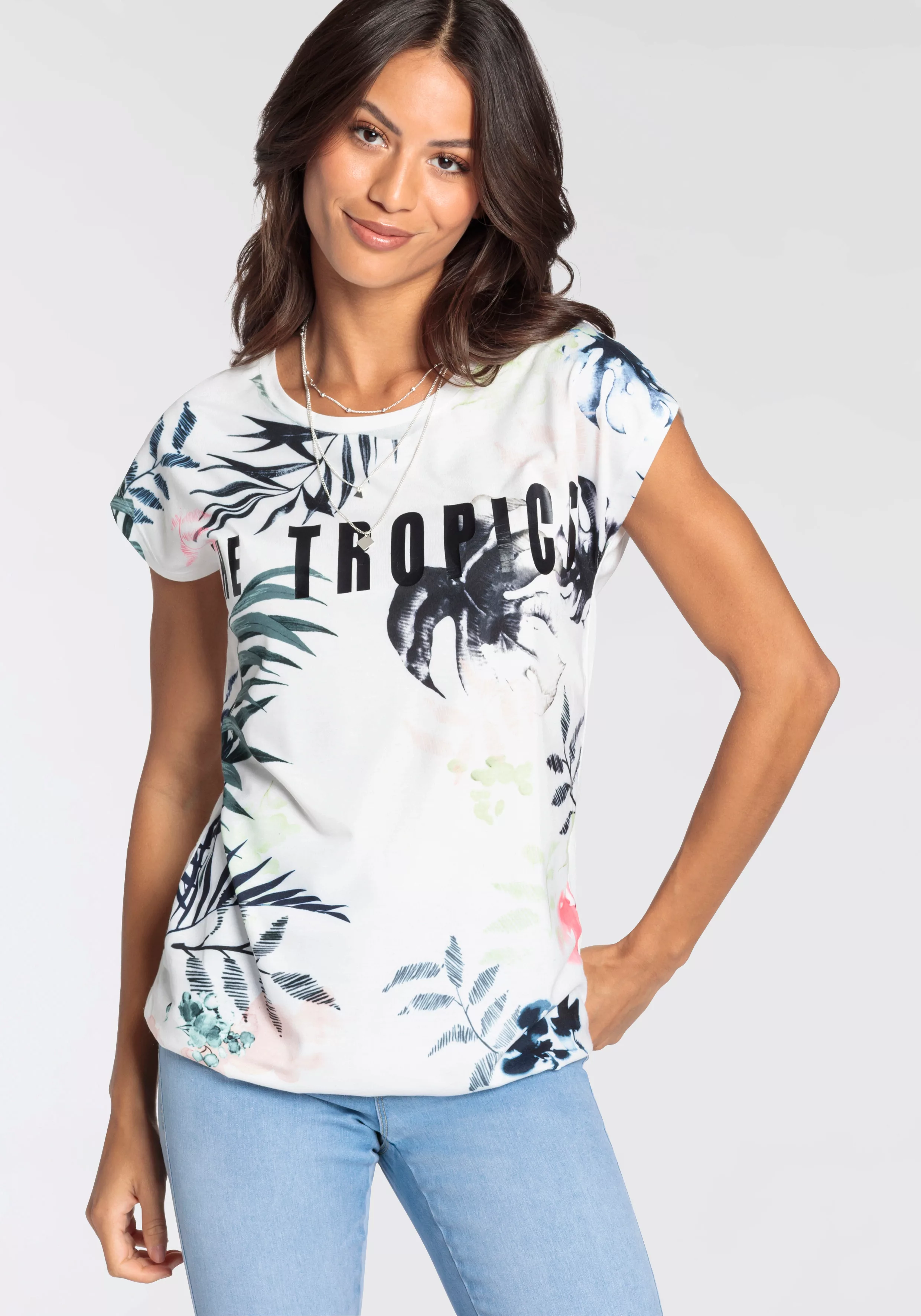 Laura Scott T-Shirt, mit modischem Print - NEUE KOLLEKTION günstig online kaufen