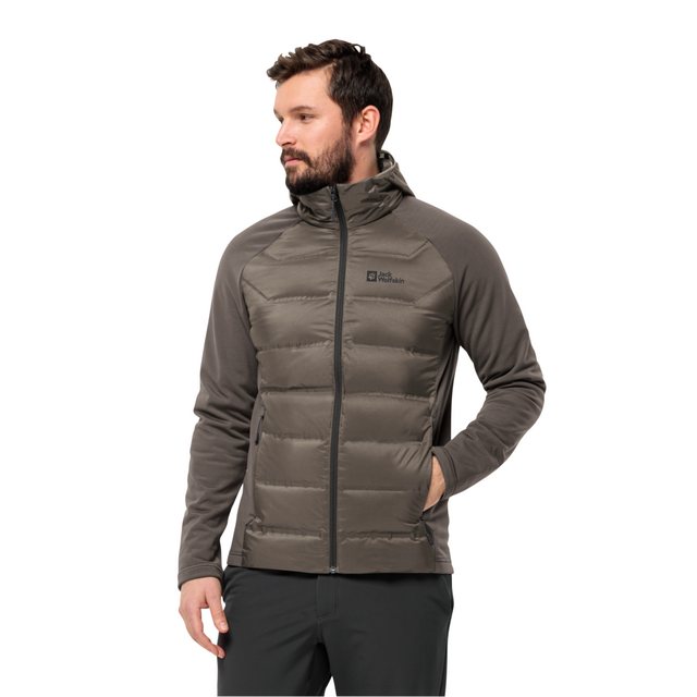 Jack Wolfskin Fleecejacke "TASMAN DOWN HYBRID M", mit Kapuze, wärmende Hybr günstig online kaufen