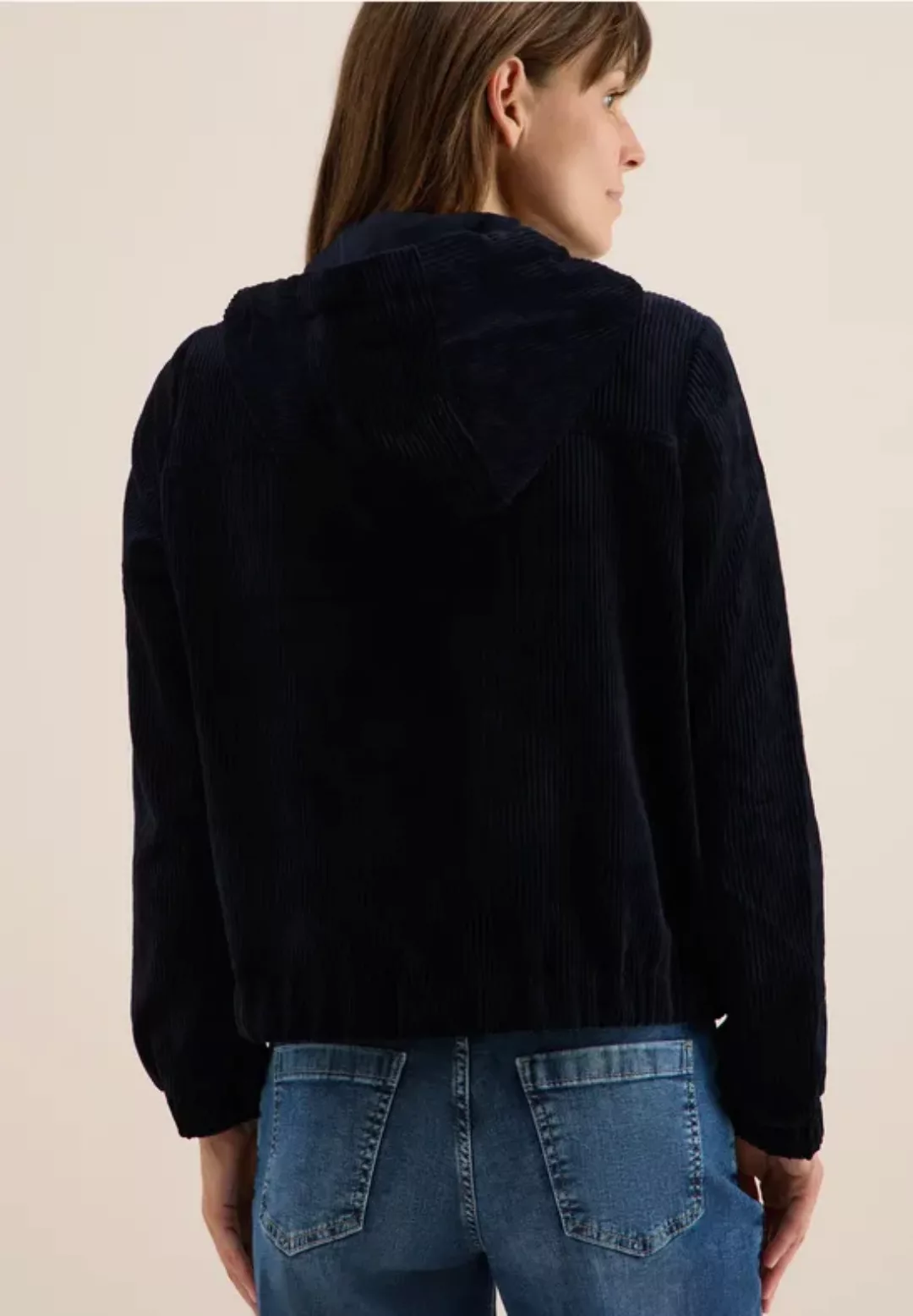 Cordjacke mit Kapuze günstig online kaufen