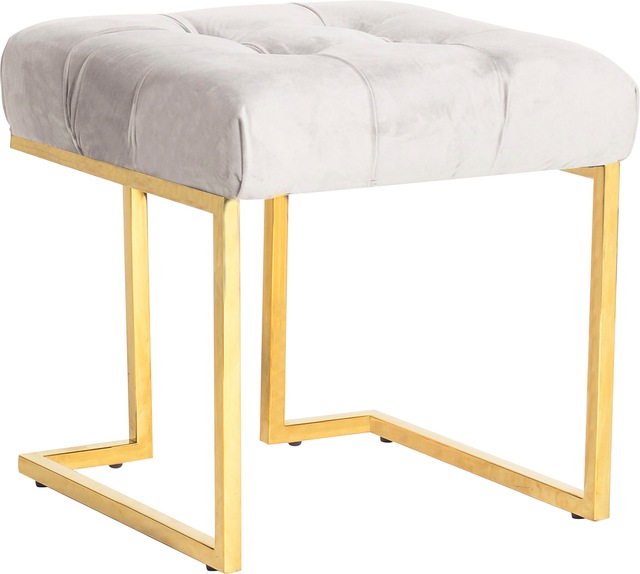 Kayoom Sitzhocker "Hocker Rare, Edler Touch durch goldenes Gestell", (1 St. günstig online kaufen
