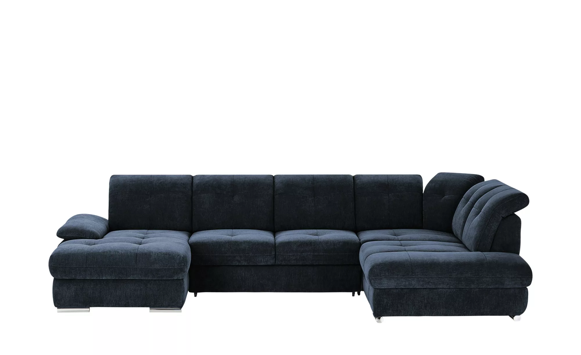 Wohnlandschaft mit Funktion - blau - 377 cm - 246 cm - Polstermöbel > Sofas günstig online kaufen