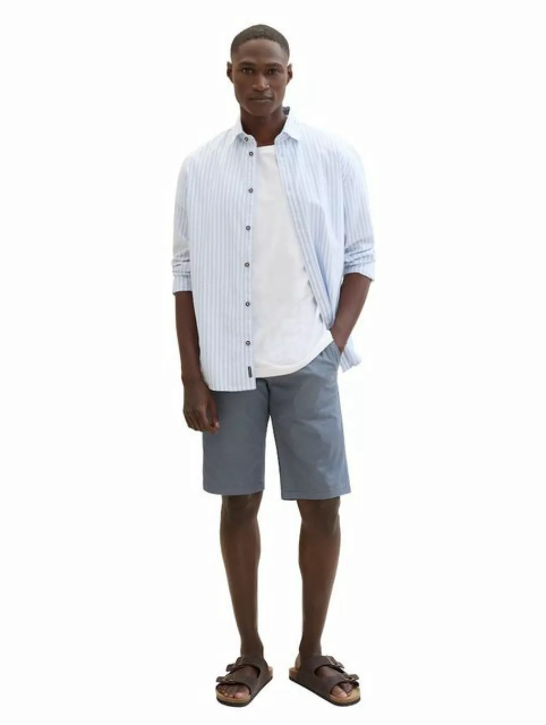 TOM TAILOR Shorts Slim Printed Chino Shorts (1-tlg) günstig online kaufen