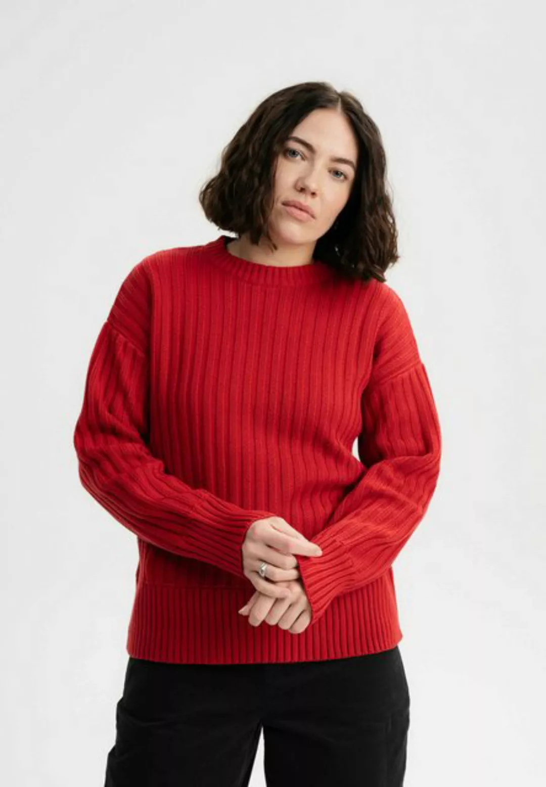 MELA Strickpullover Strukturierter Strickpullover ISHANI clean günstig online kaufen