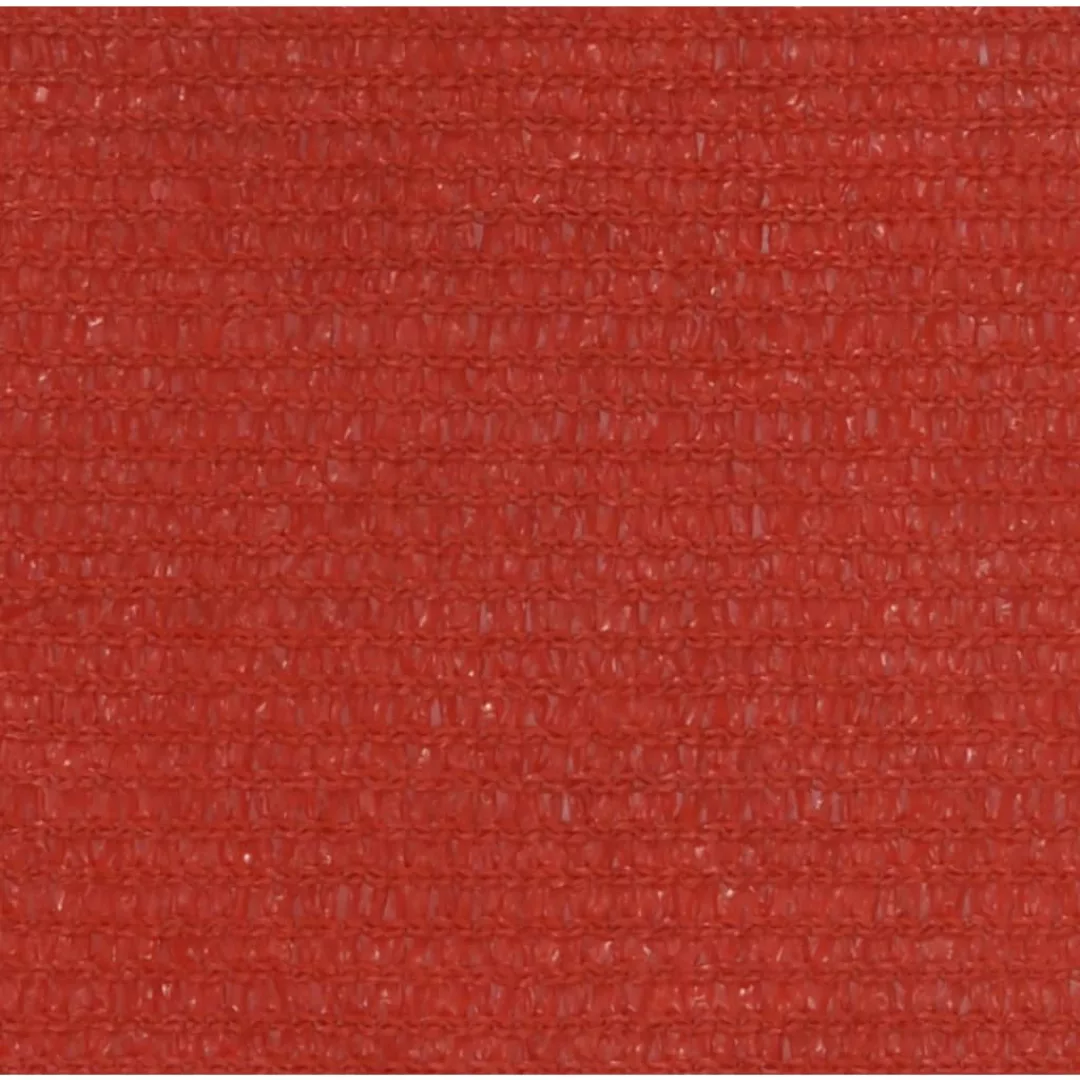 Sonnensegel 160 G/m² Rot 3,5x3,5x4,9 M Hdpe günstig online kaufen