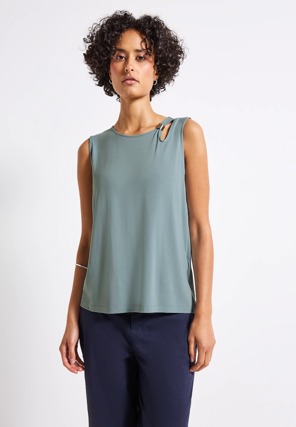 STREET ONE Tanktop, aus elastischem Materialmix günstig online kaufen
