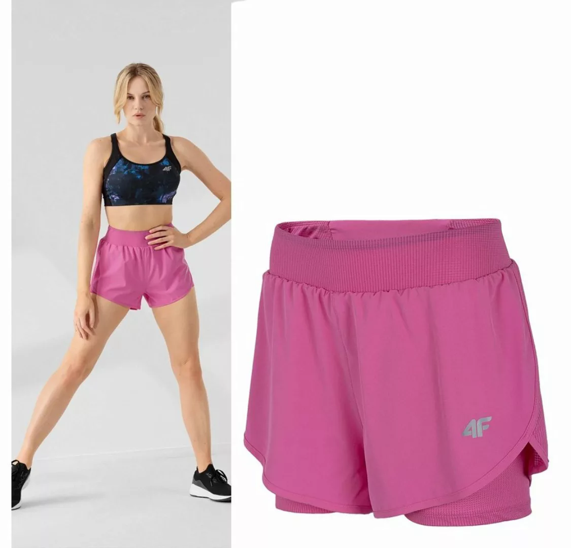 4F Leggings 4F - Damen Trainingsshorts "Shorts in Shorts" - pink günstig online kaufen