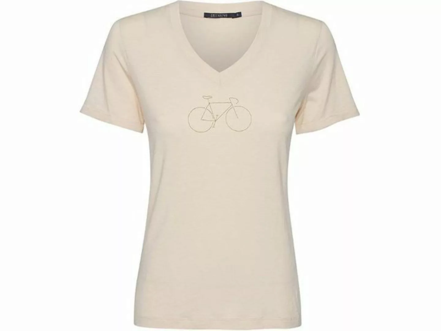 GreenBomb T-Shirt GREENBOMB Bio-Damen-T-Shirt 'Bike Line' mit V-Auss günstig online kaufen