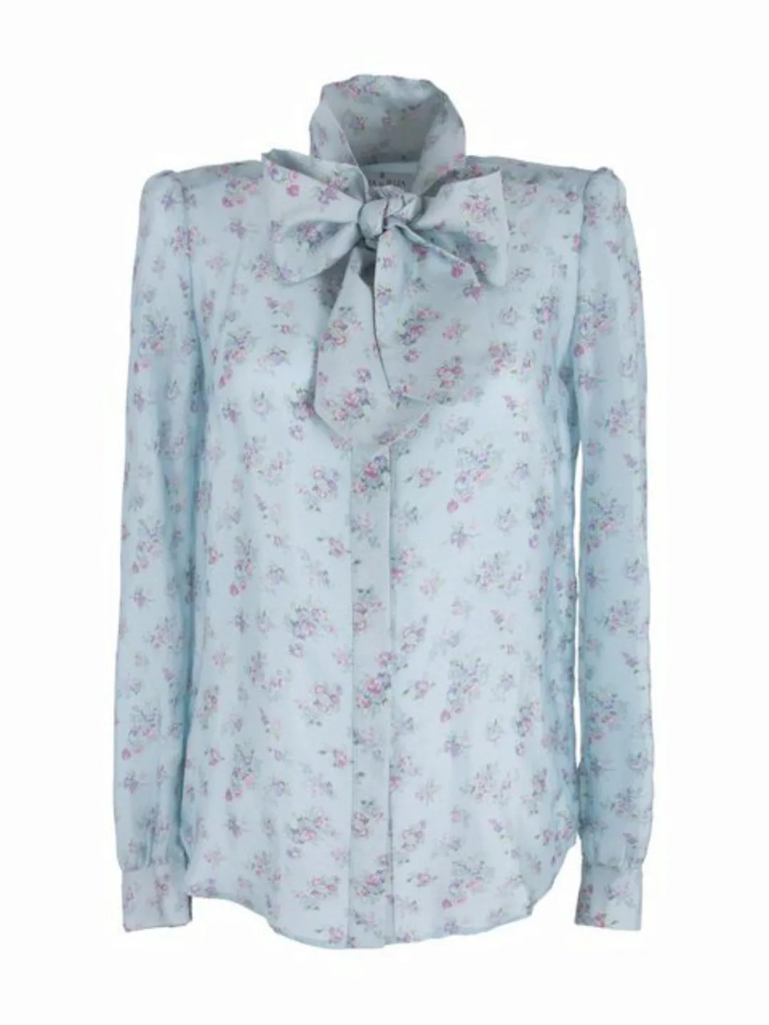 RUA & RUA Hemdbluse aus Seide Satin Hemd Bluse mit Schleifenkragen (1-tlg) günstig online kaufen