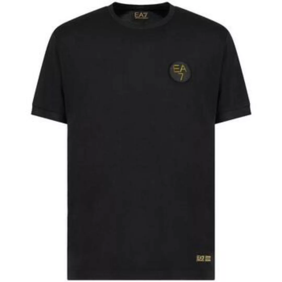 Ea7 Emporio Armani  T-Shirts & Poloshirts World Of Football T-Shirt - Black günstig online kaufen