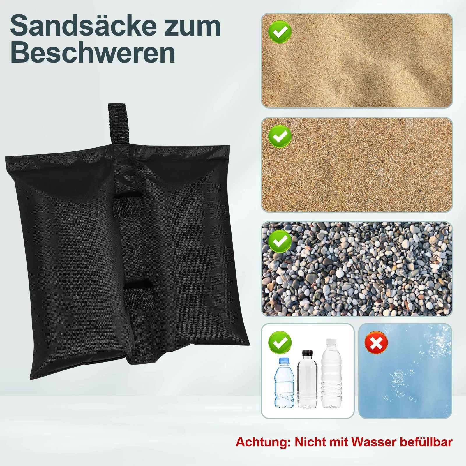 Woltu Pavillon-Sandsäcke, (4-tlg), Pavillon Gewichte 4er günstig online kaufen