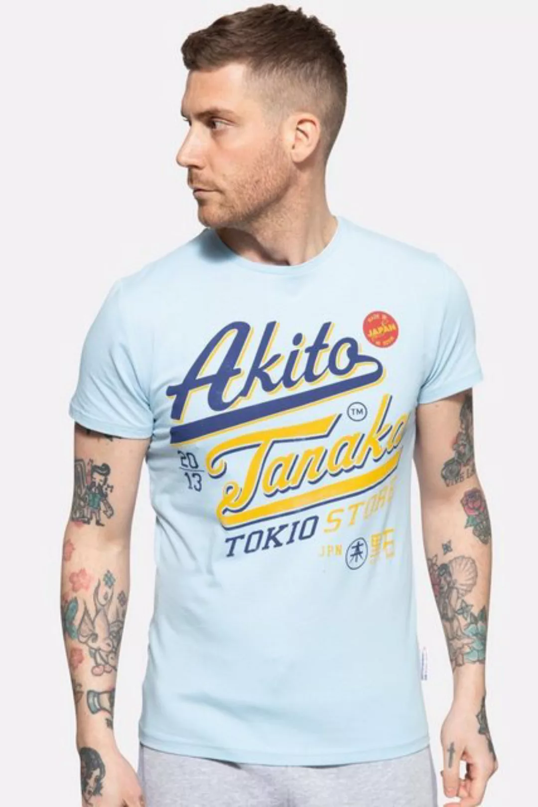 Akito Tanaka T-Shirt Tokio Beach mit Retro Print günstig online kaufen