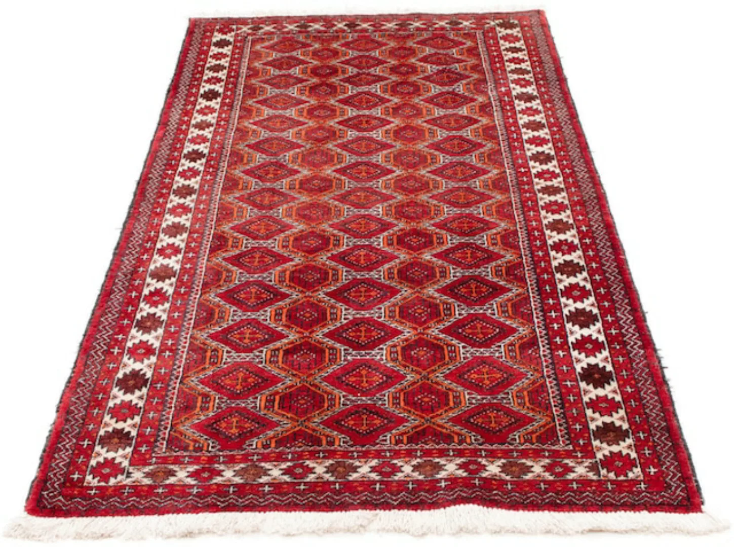 morgenland Orientteppich »Belutsch - 180 x 91 cm - rot«, rechteckig, 8 mm H günstig online kaufen