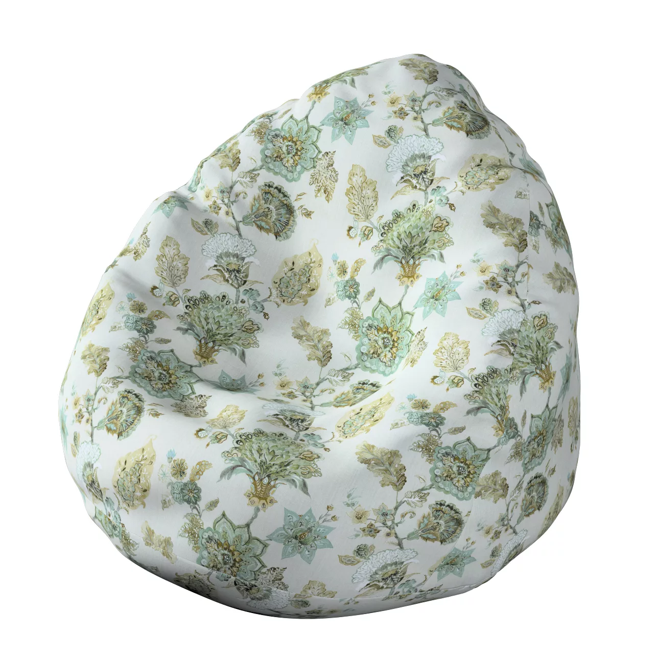 Bezug für Sitzsack, grau-beige, Bezug für Sitzsack Ø50 x 85 cm, Flowers (14 günstig online kaufen