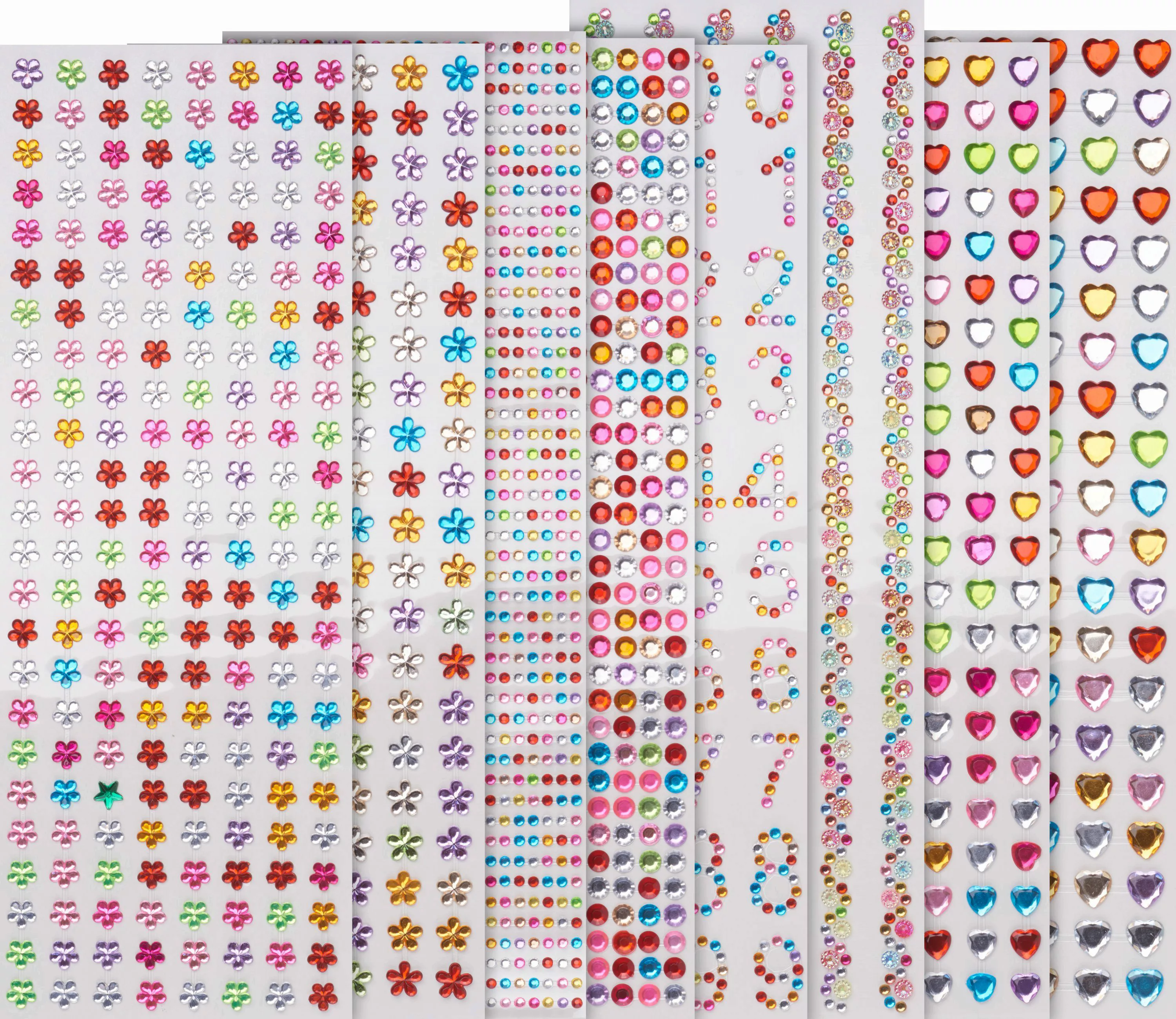 VBS XXL Schmuckset Karten Strass-Stein-Sticker, bunt günstig online kaufen