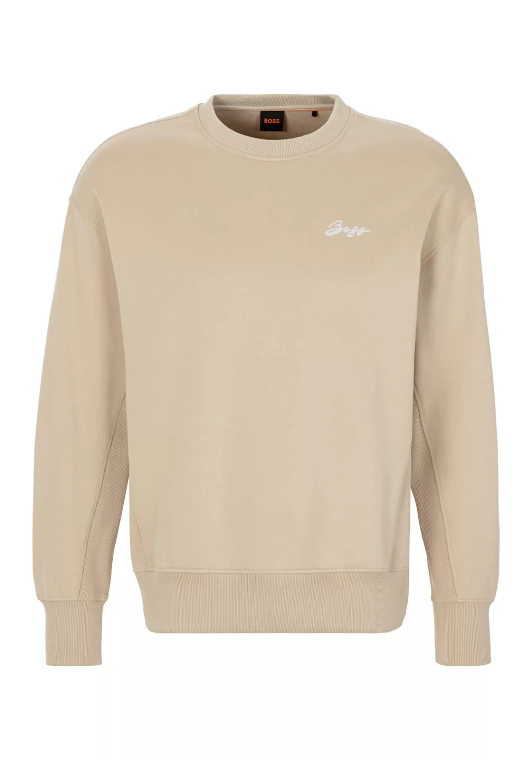BOSS ORANGE Sweatshirt "Eteia Premium Damenmode", mit Rippdetails, Logo günstig online kaufen