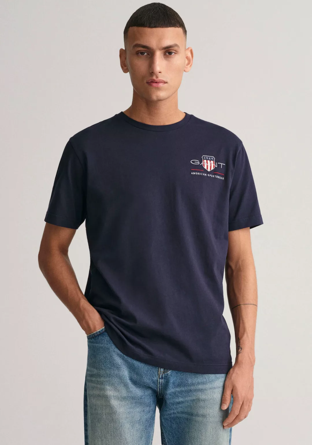 Gant T-Shirt "REG ARCHIVE SHIELD EMB SS T-SHIRT" günstig online kaufen