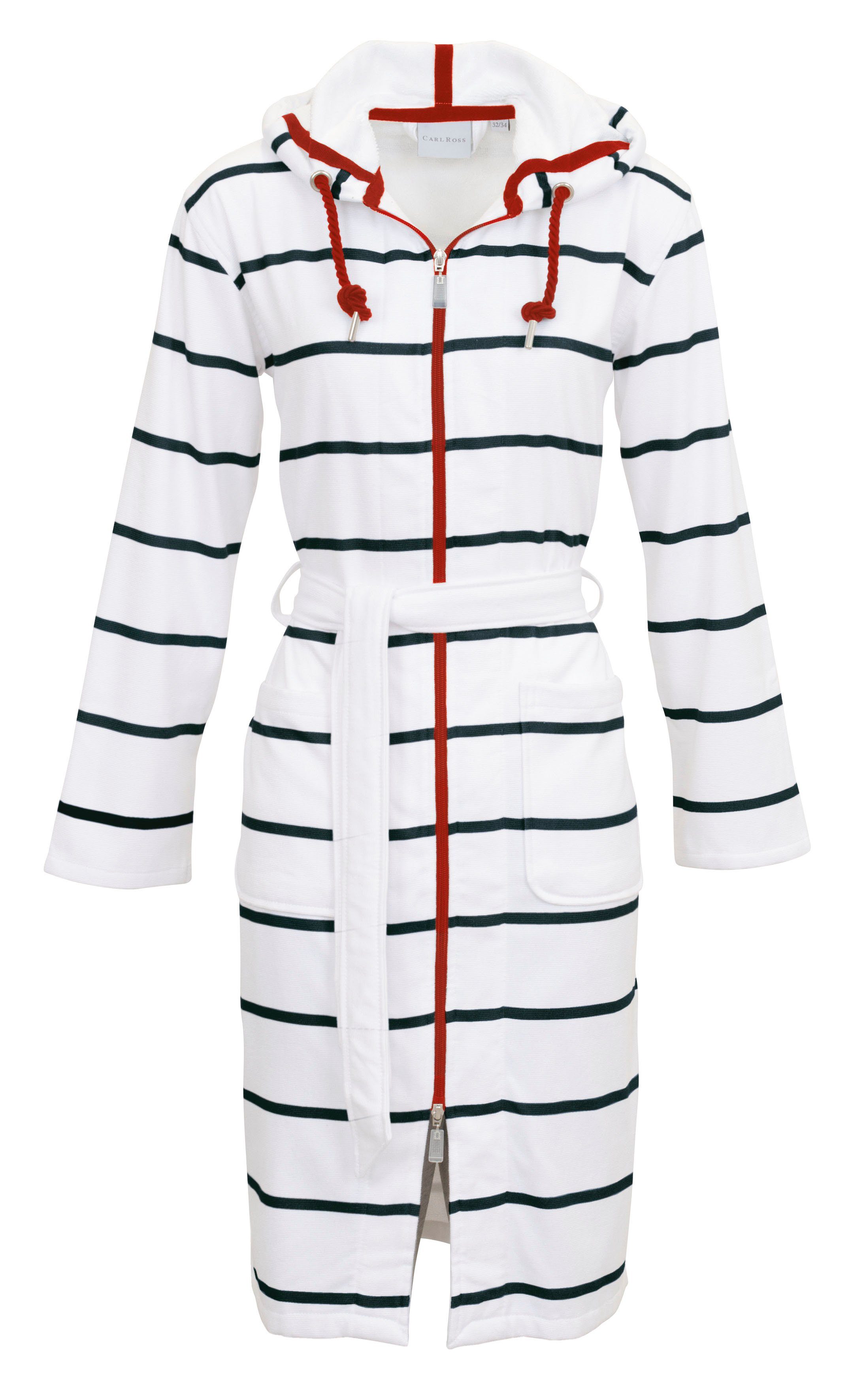 Carl Ross Damenbademantel 560410, Midilänge, Baumwoll-Mix, günstig online kaufen
