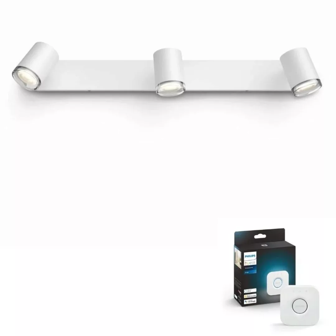 Philips Hue Badezimmerspot White Ambiance Adore in Weiß 15W 1050lm GU10 3-f günstig online kaufen
