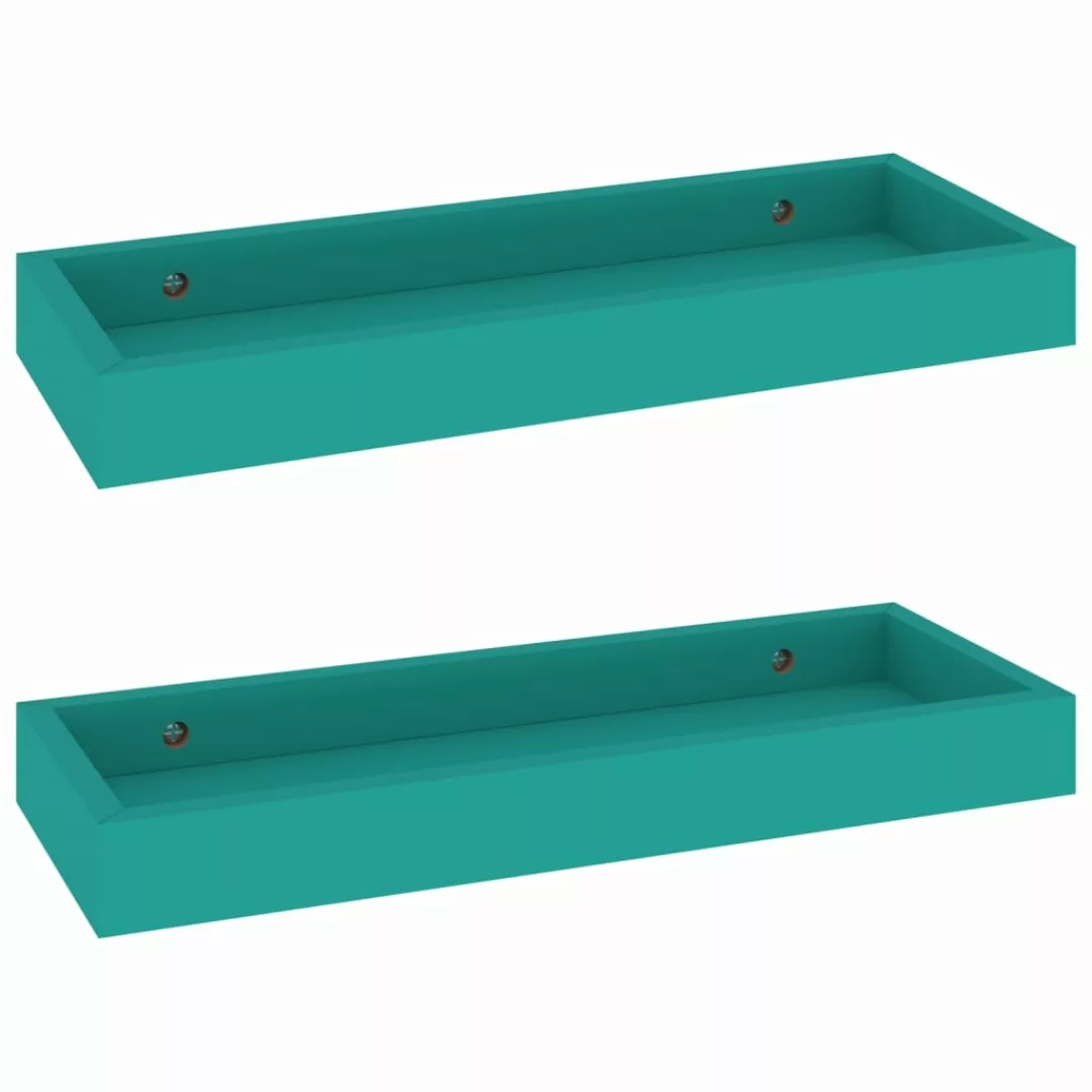 2 Stk. Wandregale Loggia 40x15x4 Cm Mdf Blau günstig online kaufen