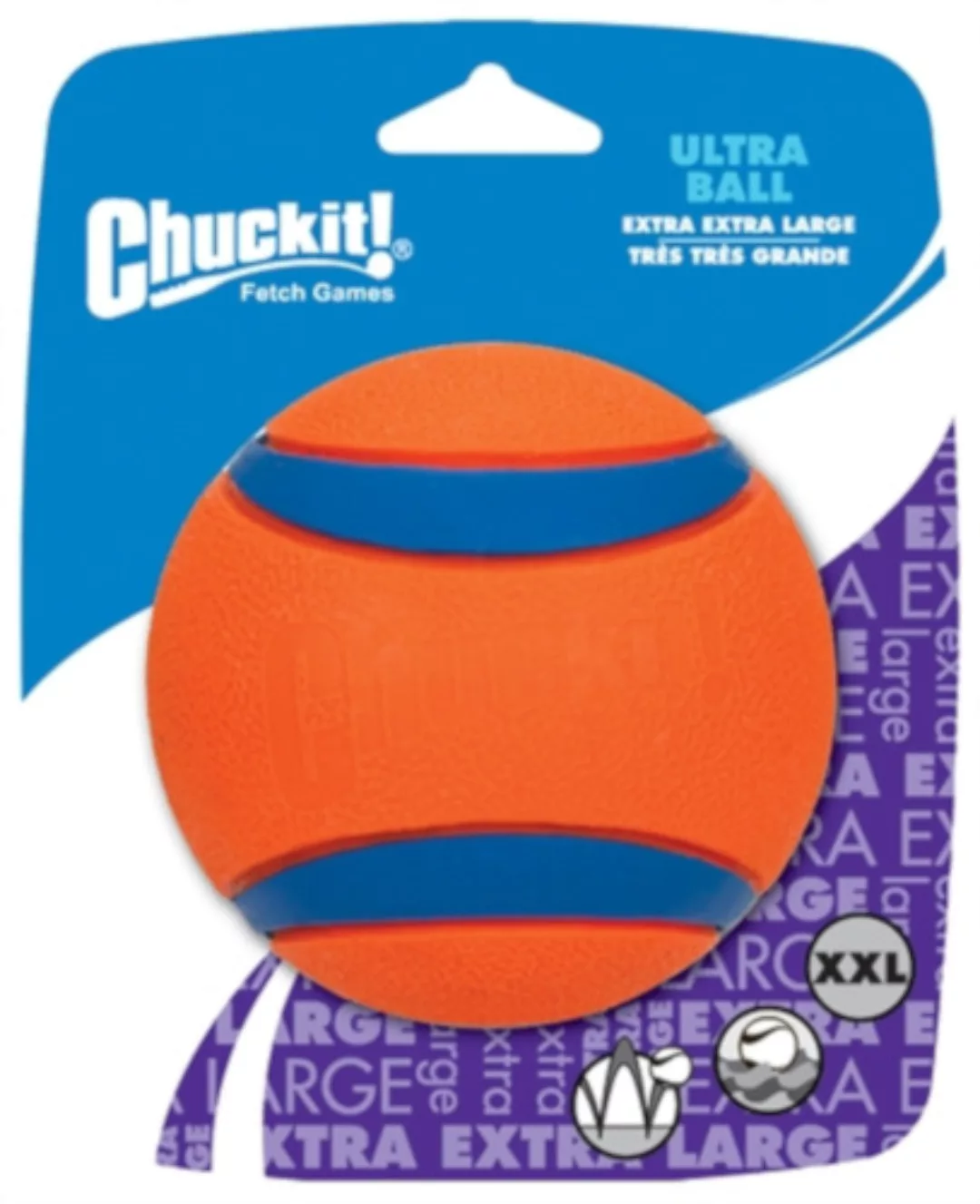 Apportierspielzeug Ultra Bal Xxl 10 Cm Gummi Orange günstig online kaufen
