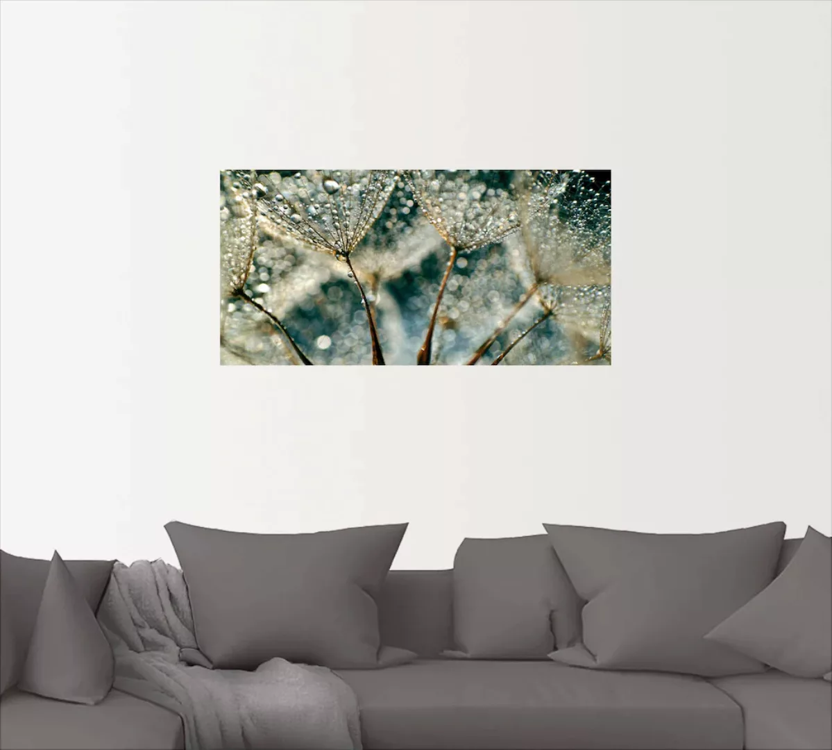 Artland Wandbild »Pusteblume Regenschauer«, Blumen, (1 St.), als Alubild, O günstig online kaufen