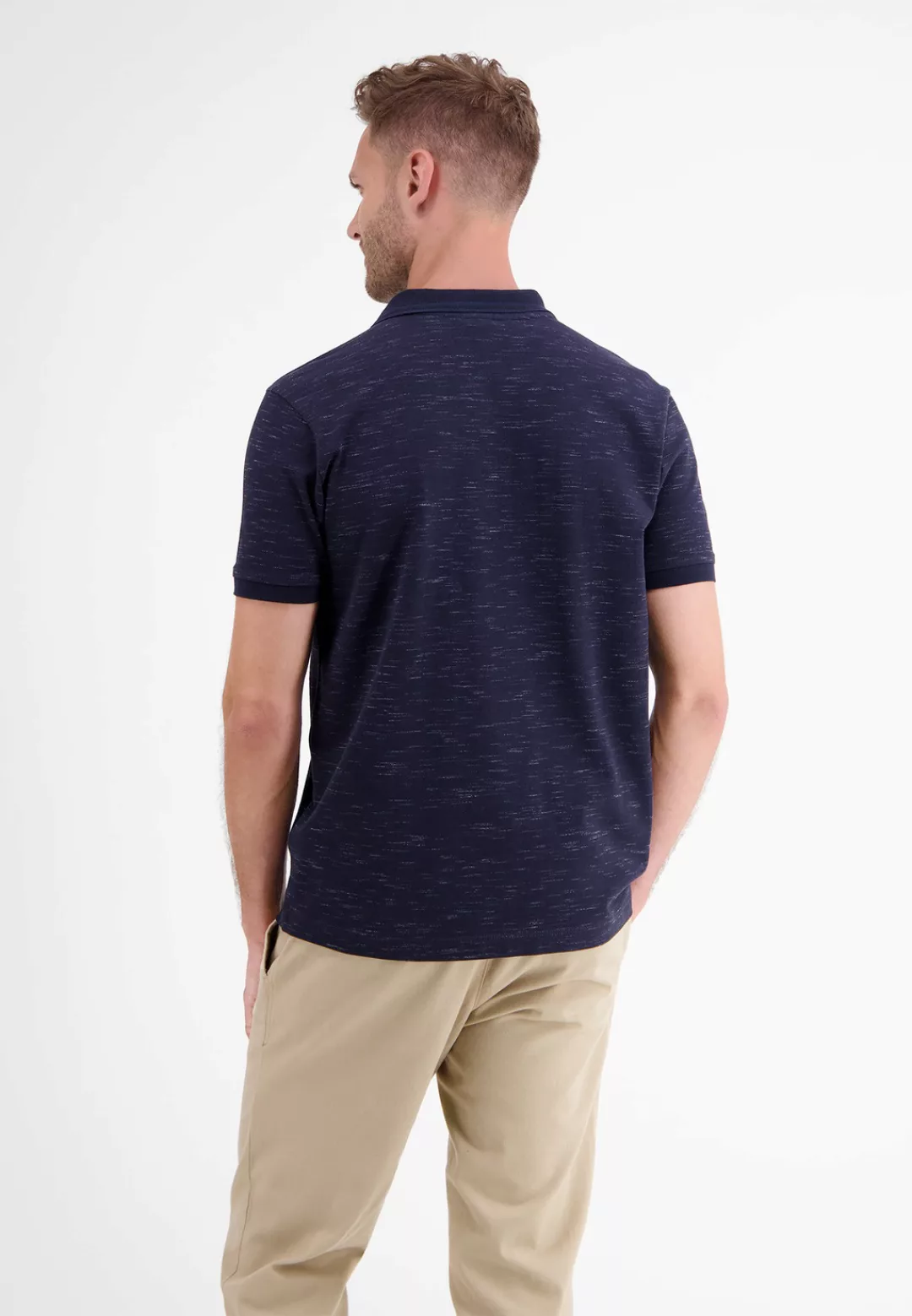 LERROS Poloshirt "LERROS Poloshirt in Two-Tone-Piqué" günstig online kaufen