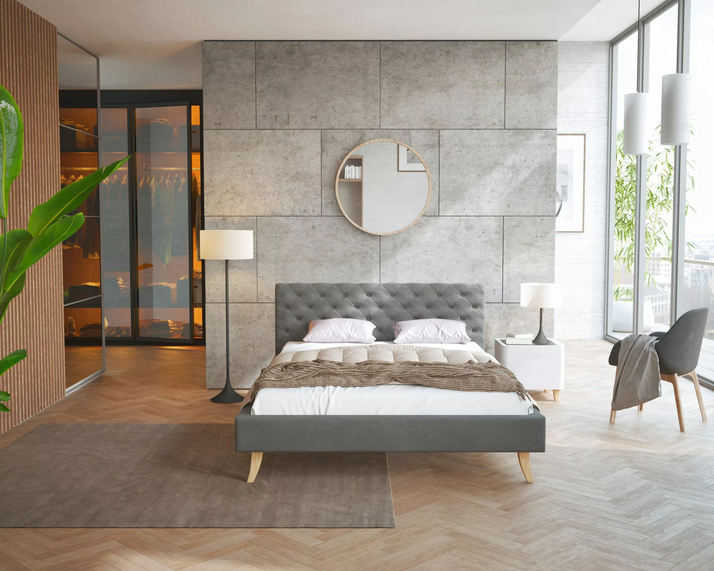 FDM Polsterbett Kalifornia Bettrahmen 120x200, 140x200, günstig online kaufen