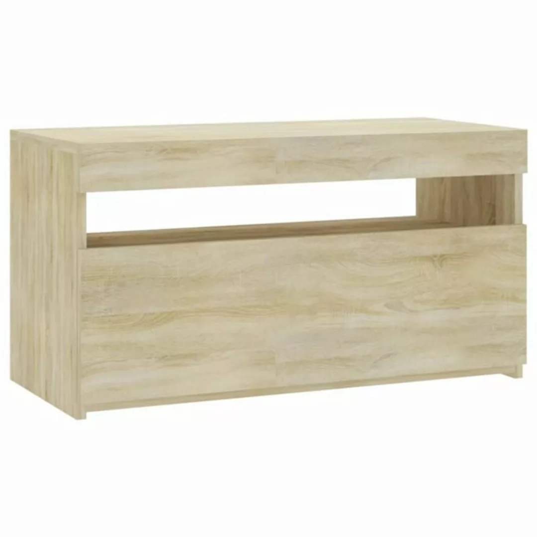 VidaXL TV-Schrank mit LED-Leuchten Sonoma-Eiche 75x35x40 cm günstig online kaufen