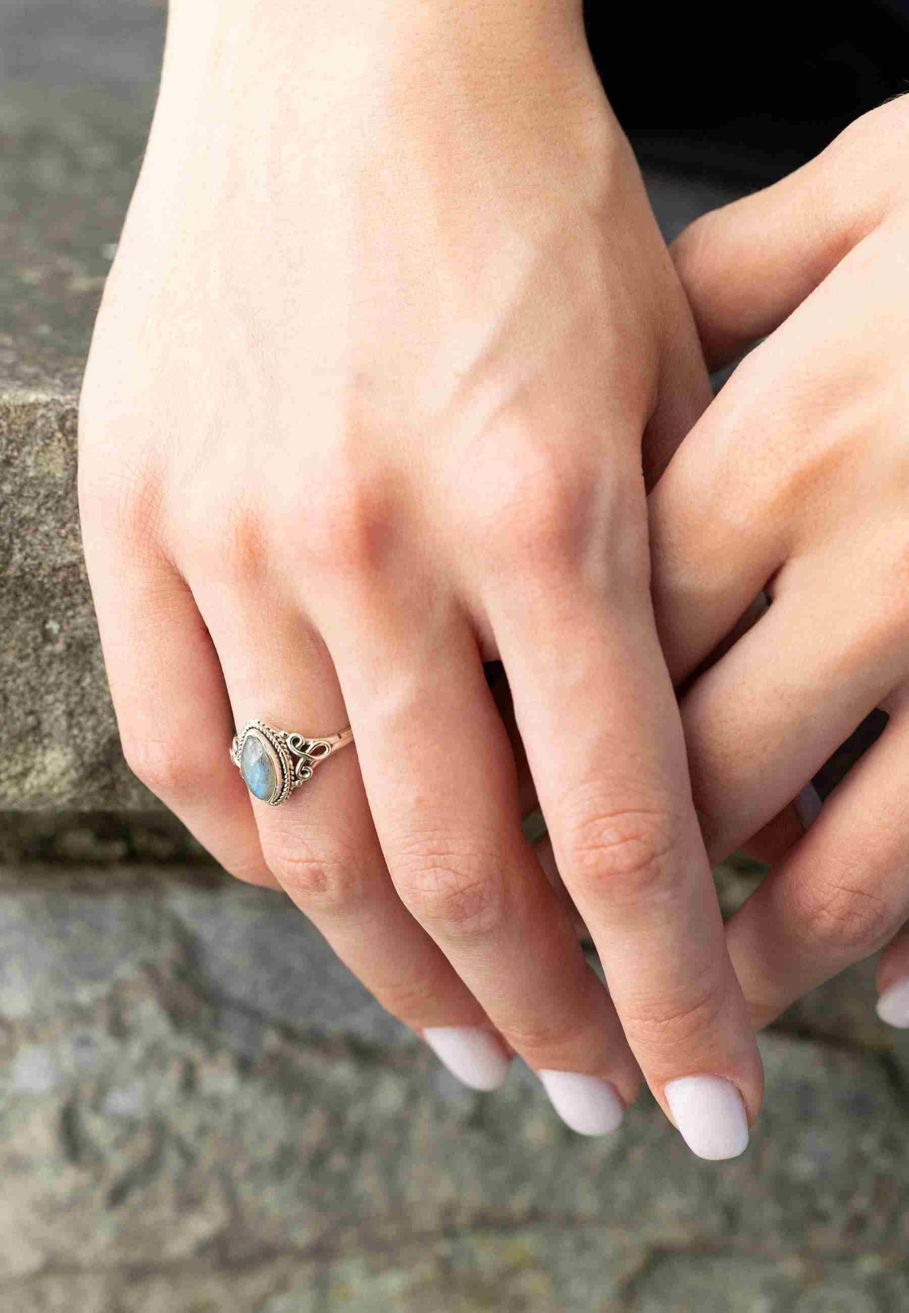 mantraroma Silberring BAGHIMI Ellipse aus 925 günstig online kaufen