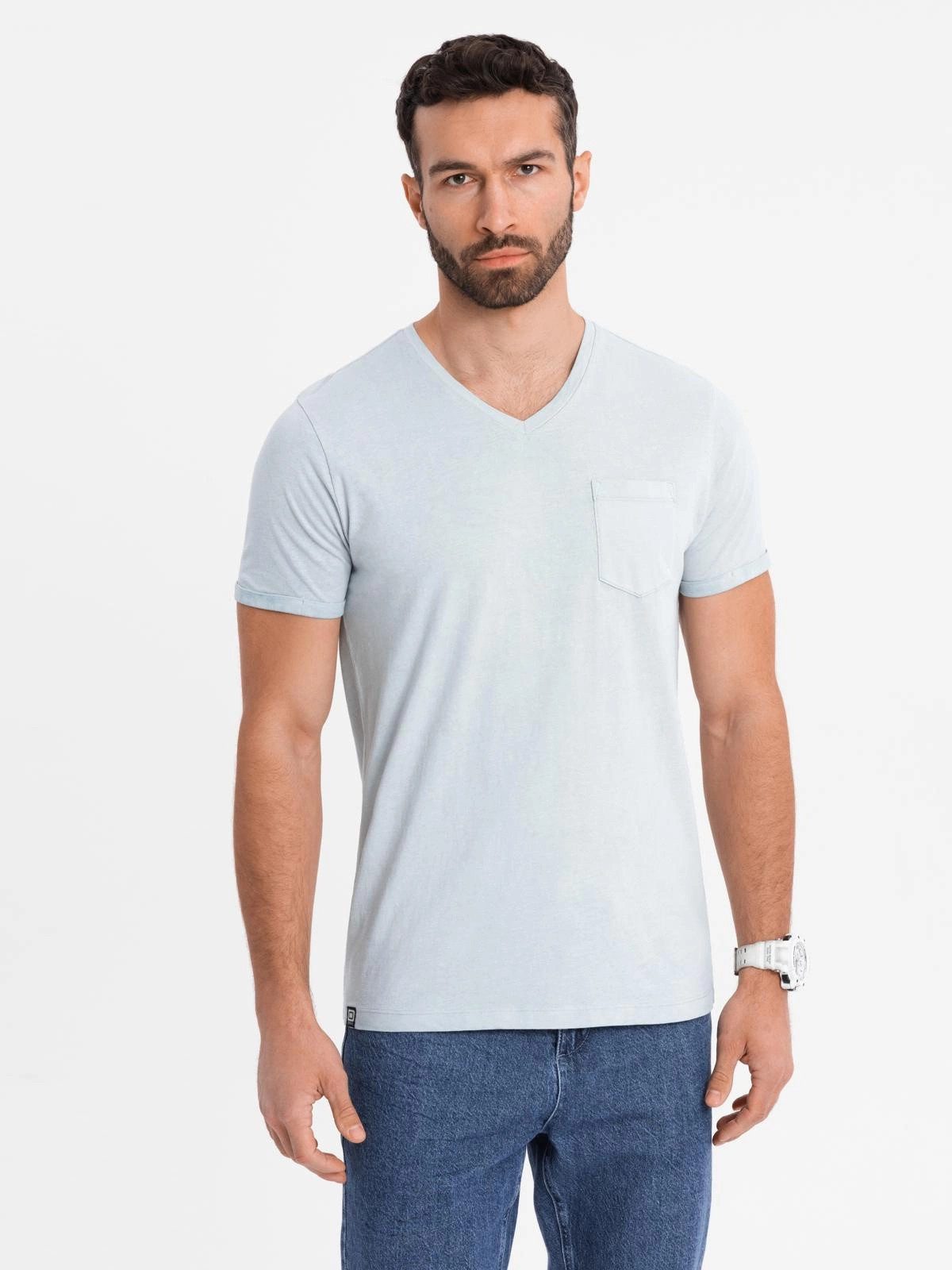 OMBRE Print-Shirt Herren-T-Shirt aus Baumwolle mit günstig online kaufen