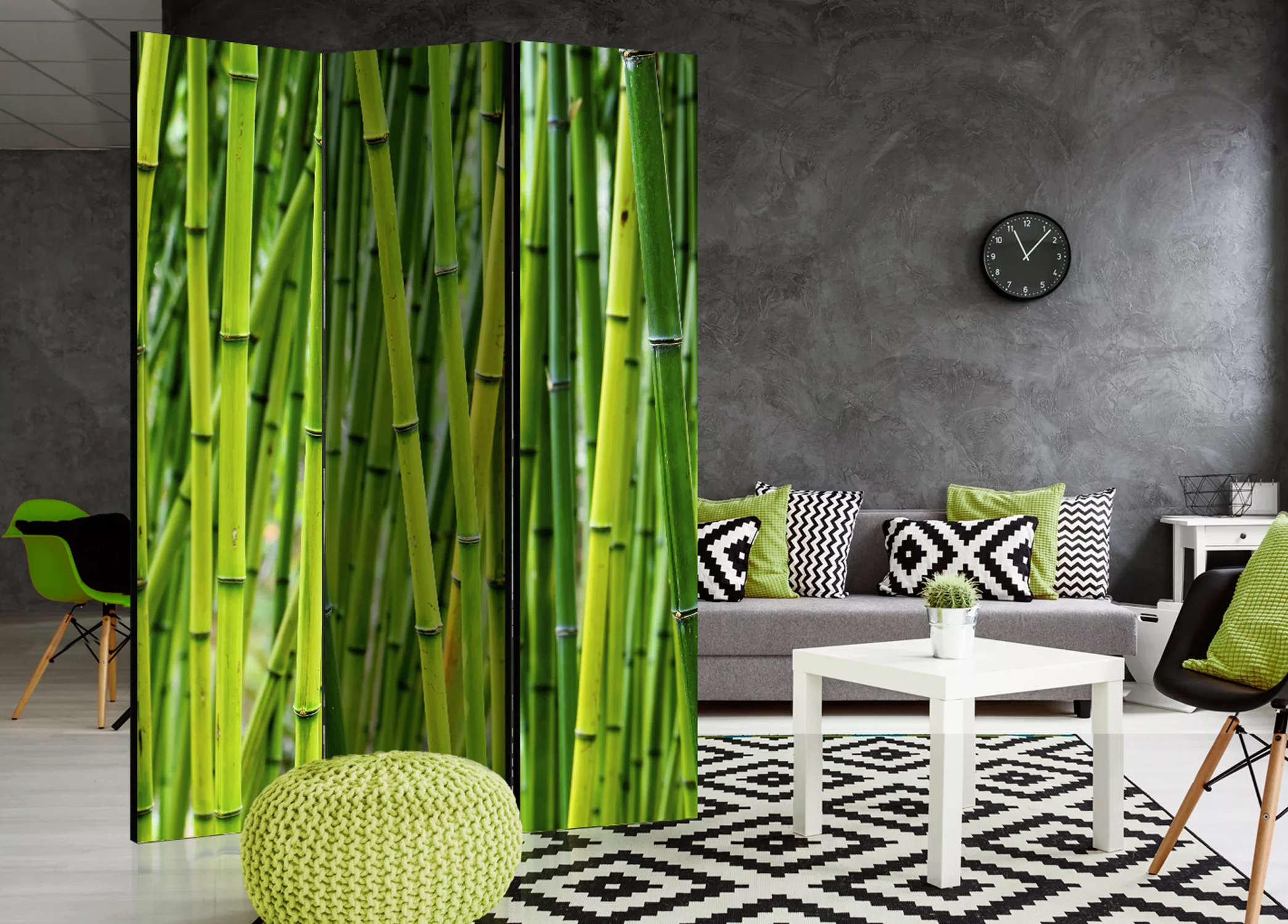 3-teiliges Paravent - Bamboo Forest [room Dividers] günstig online kaufen