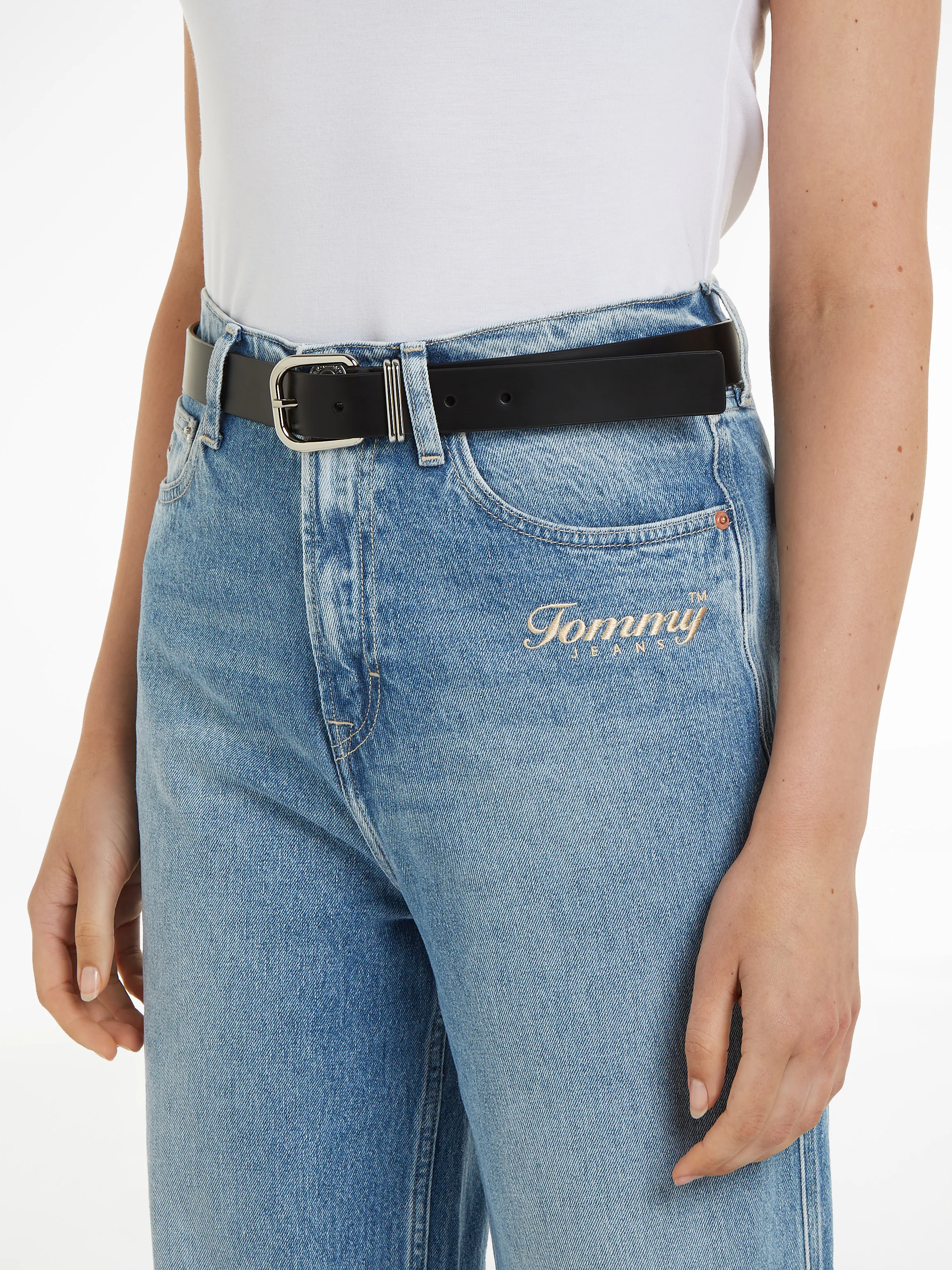 Tommy Jeans Ledergürtel "TJW Bold Leather 3.0 cm", mit modischem Logoschrif günstig online kaufen