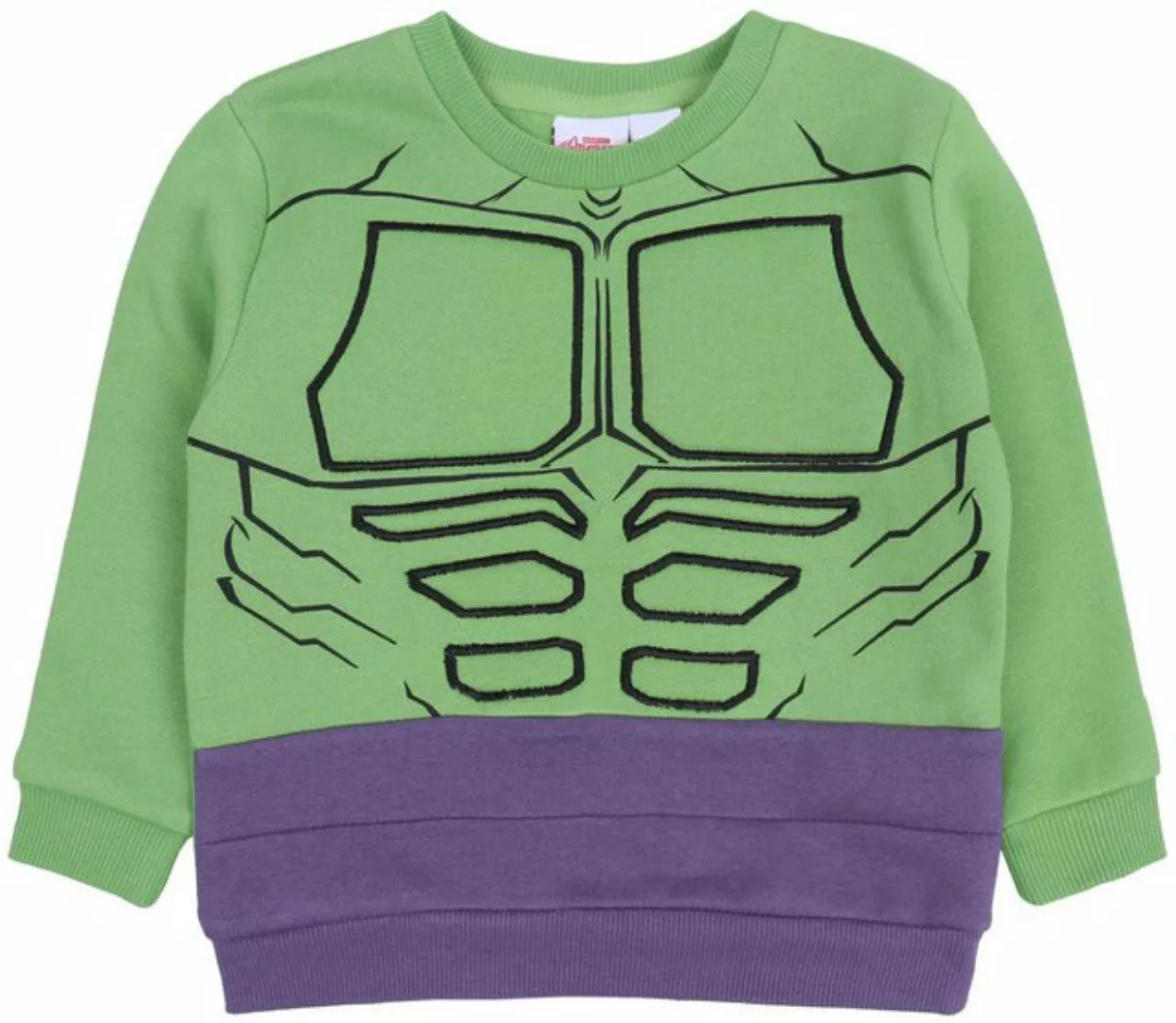 Sarcia.eu Sweatshirt Grün-violette Bluse Hulk MARVEL AVENGERS 7-8 Jahre günstig online kaufen