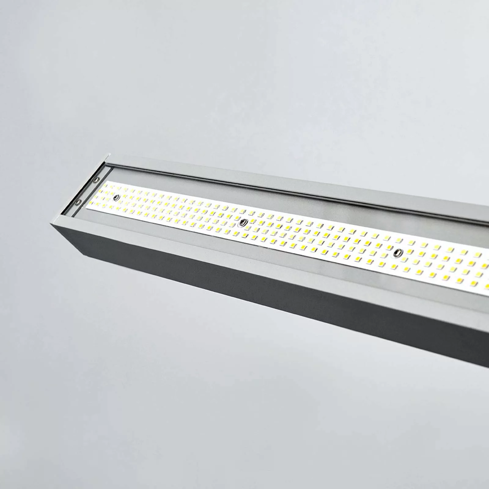 Büro-LED-Stehleuchte Jolinda, silber, CCT, Sensor, Dimmer günstig online kaufen