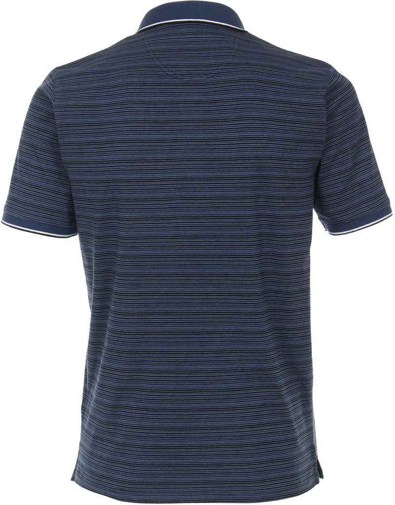 Casa Moda Poloshirt Dunkelblau Streifen - Größe M günstig online kaufen