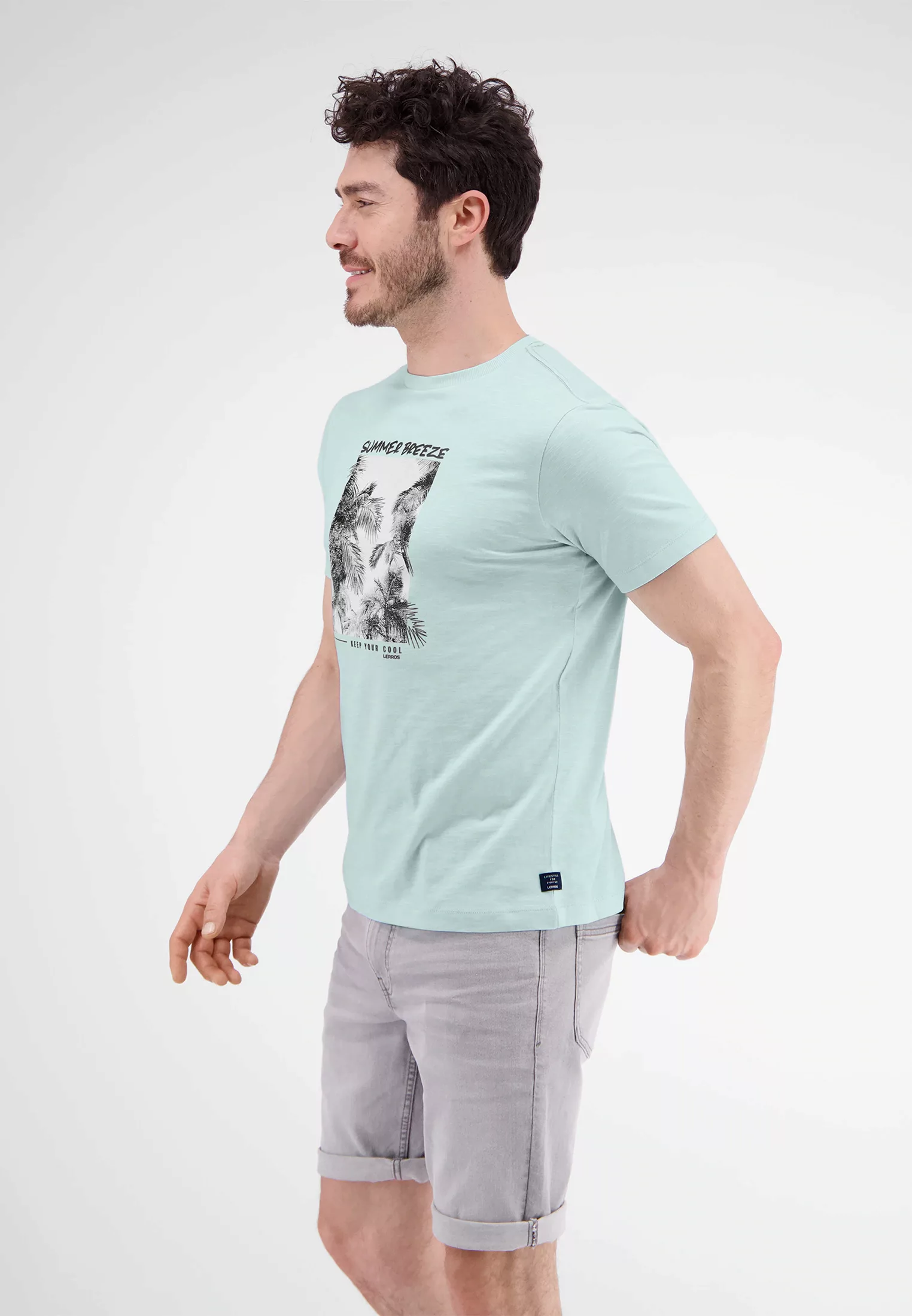 LERROS T-Shirt "LERROS T-Shirt mit Fotoprint" günstig online kaufen