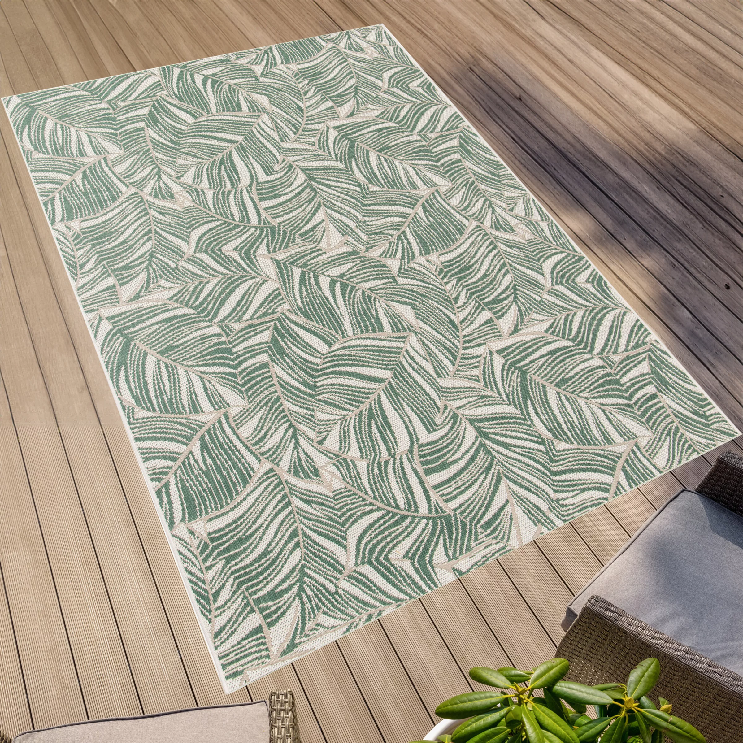 Primaflor-Ideen in Textil Teppich »Outdoorteppich PARADISE - Leaves«, recht günstig online kaufen