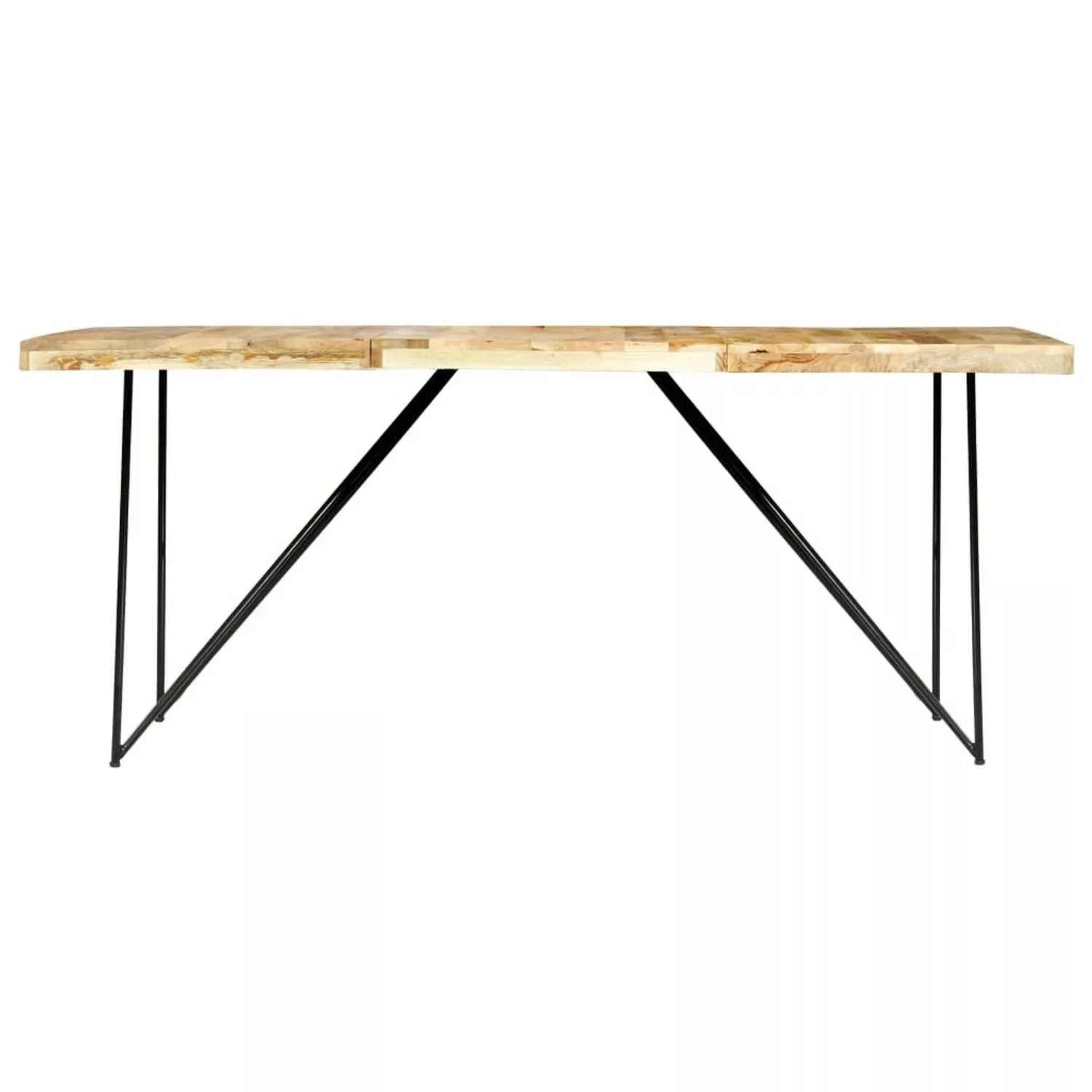 Esstisch 180×90×76 Cm Mango Massivholz günstig online kaufen