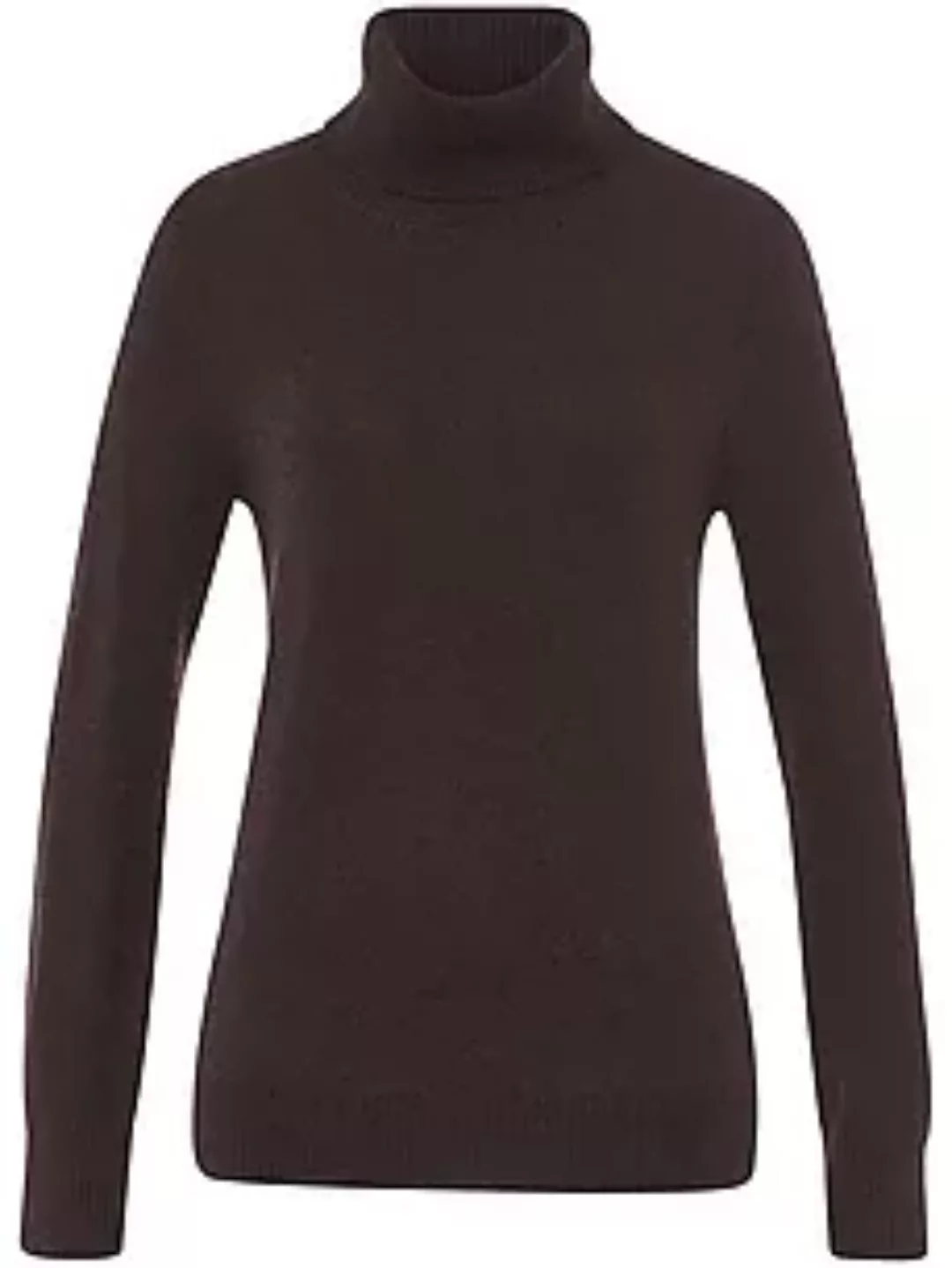 Rollkragen-Pullover aus 100% Premium-Kaschmir Peter Hahn Cashmere braun günstig online kaufen