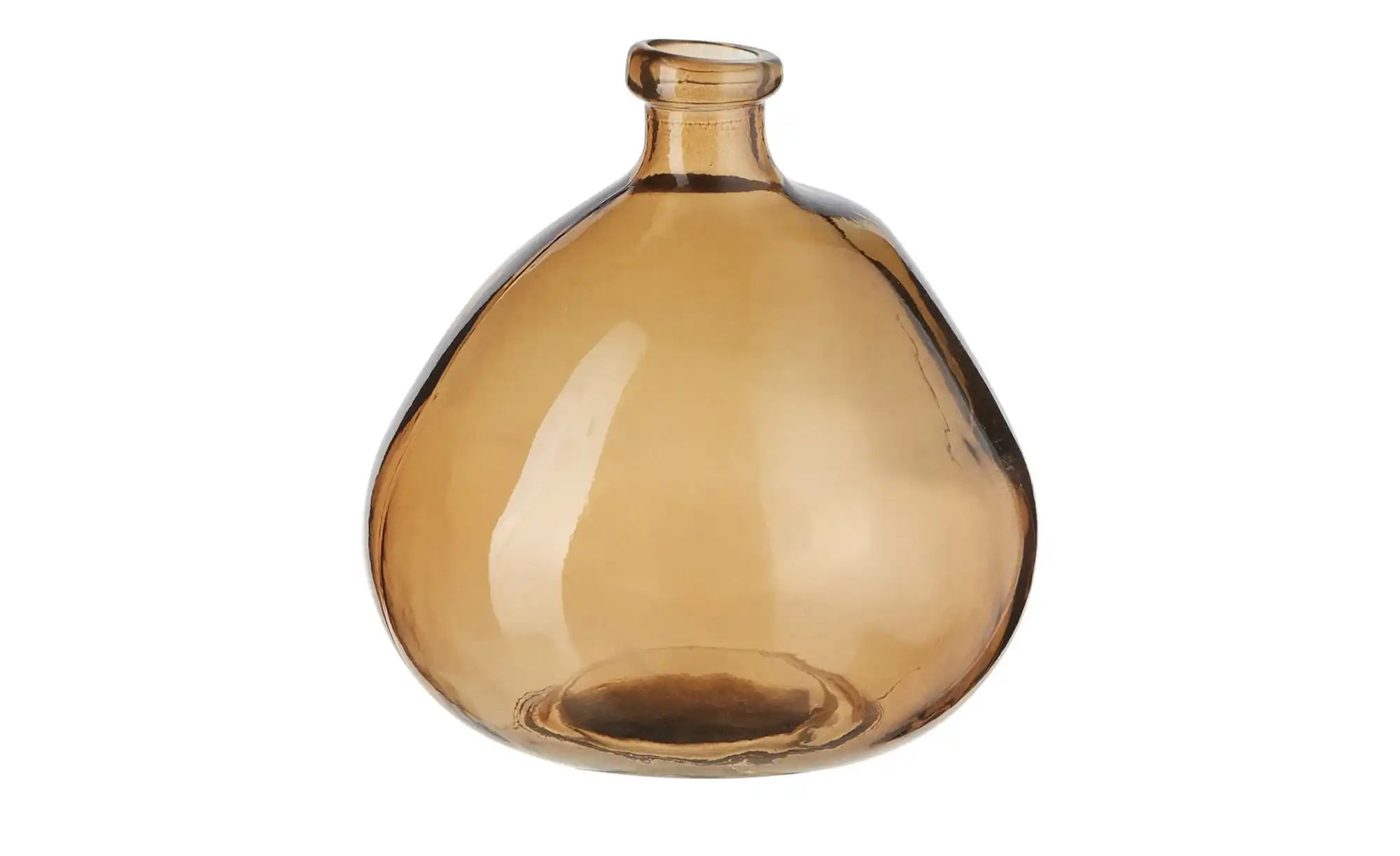 Vase   ¦ braun ¦ Glas ¦ Maße (cm): H: 23  Ø: 20 Accessoires > Vasen - Höffn günstig online kaufen