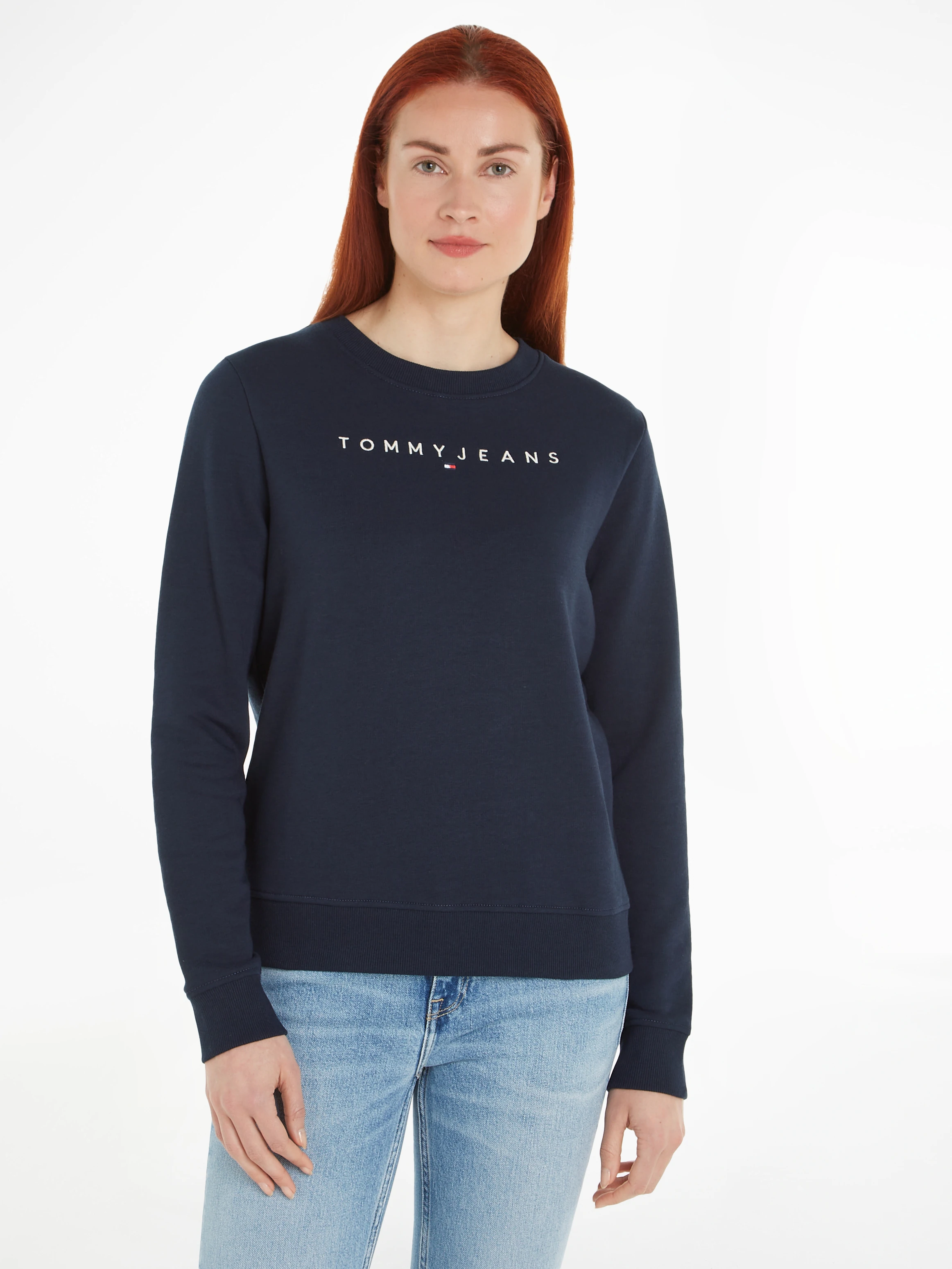 Tommy Jeans Curve Sweatshirt TJW REG LINEAR CREW EXT in Großen Größen mit L günstig online kaufen