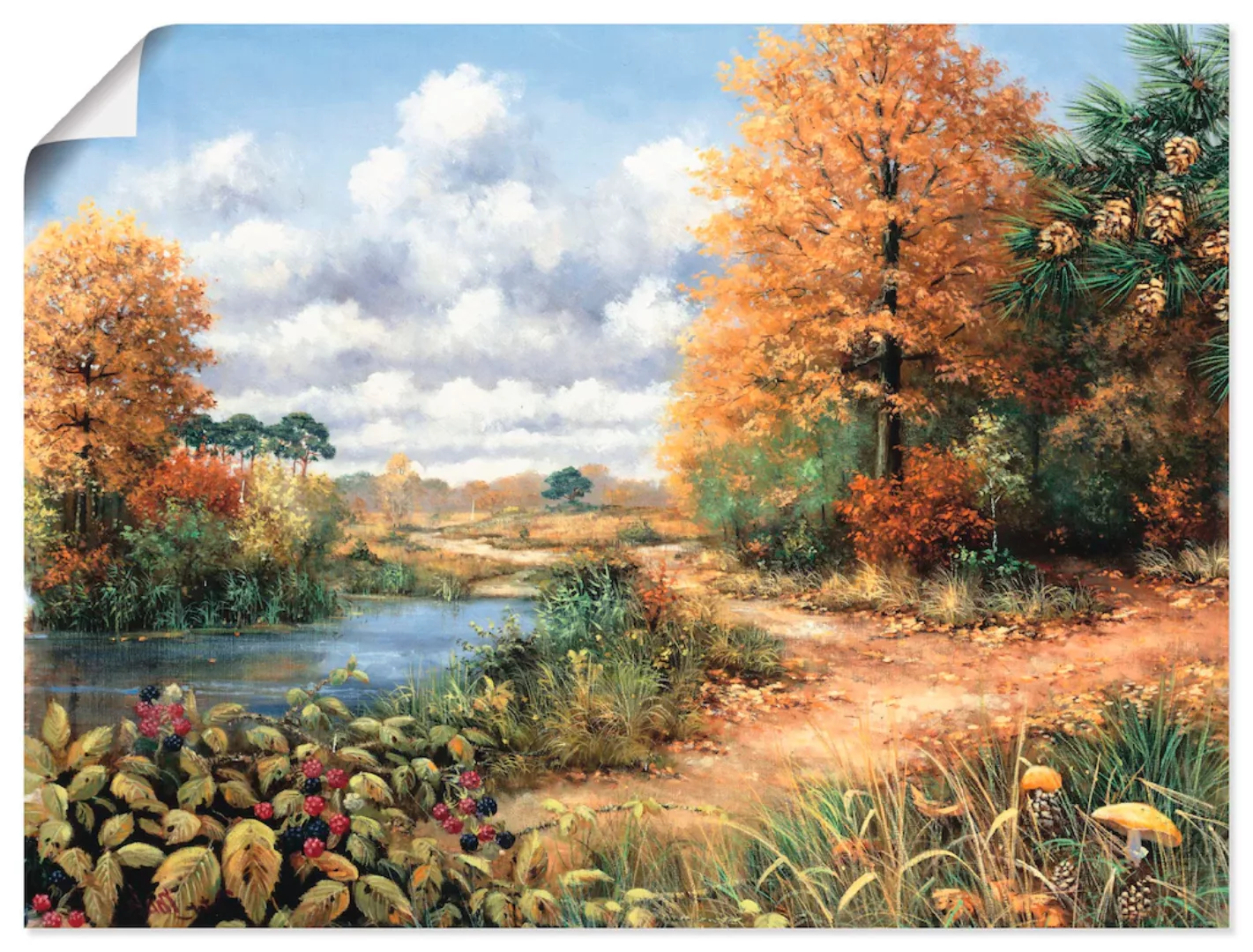 Artland Wandbild »Herbstzeit«, Vier Jahreszeiten, (1 St.) günstig online kaufen