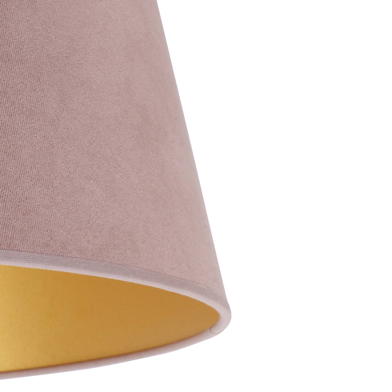 Lampenschirm Cone Höhe 22,5 cm, rosa/gold günstig online kaufen
