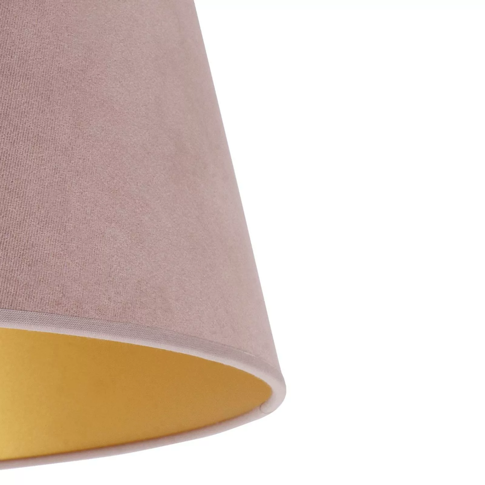 Lampenschirm Cone Höhe 25,5 cm, rosa/gold günstig online kaufen