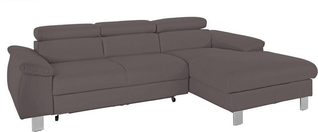 COTTA Ecksofa Komaris, Ecksofa, wahlweise mit RGB-LED-Beleuchtung und Bettf günstig online kaufen