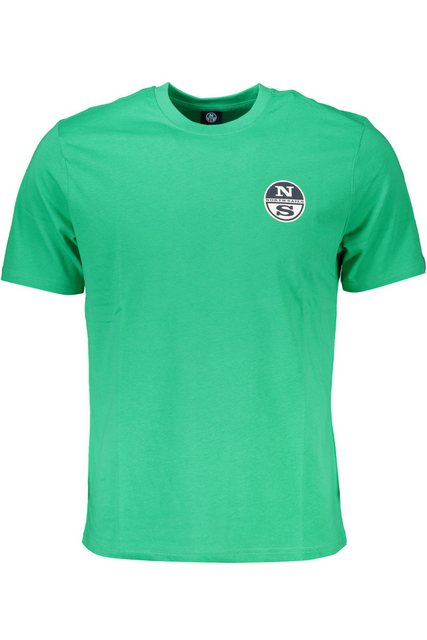 North Sails T-Shirt Grünes Herren Kurzarm-T-Shirt mit Rundhals und günstig online kaufen