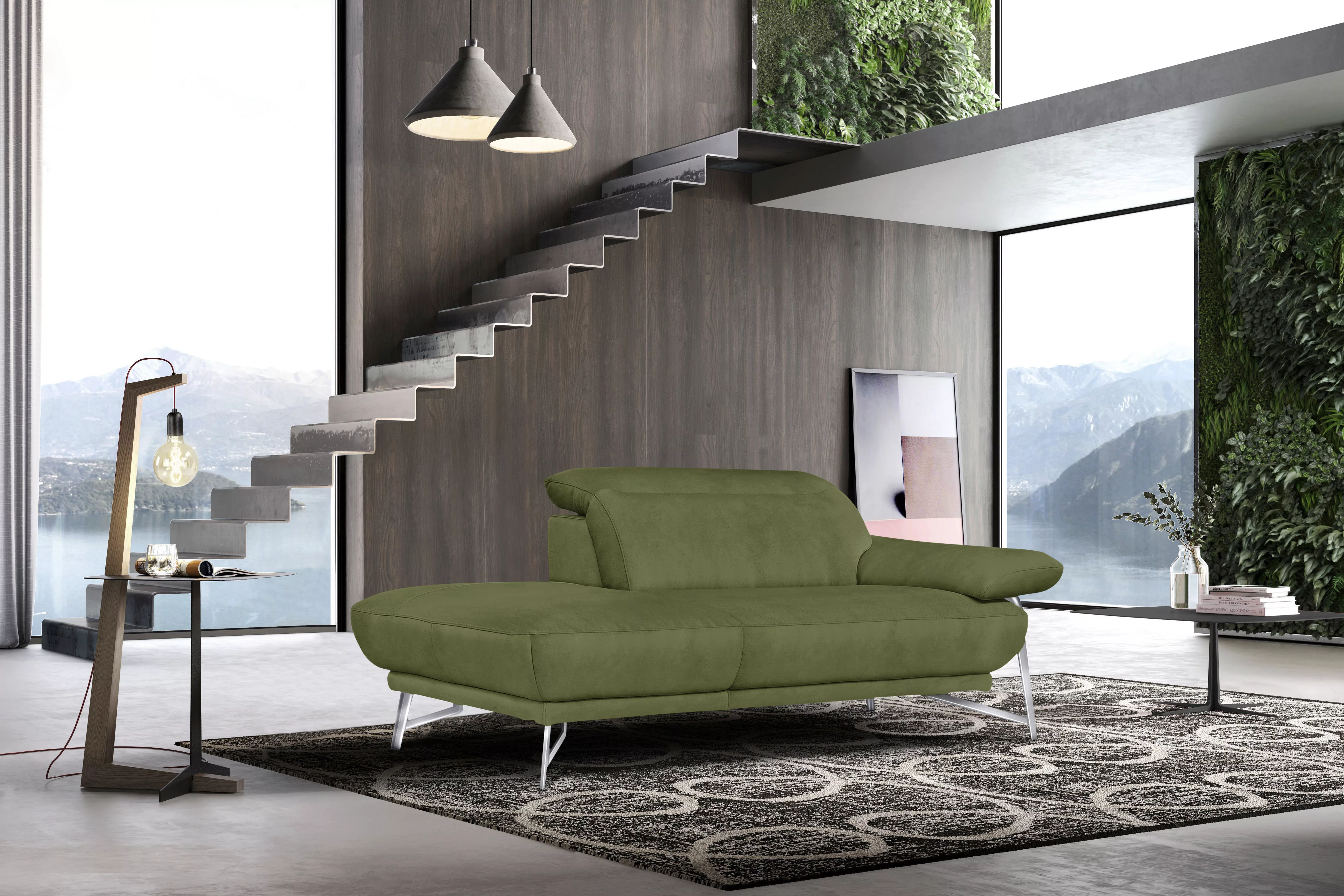 Egoitaliano Ottomane "Anais, Designsofa mit hohem Sitzkomfort, Designfuß", günstig online kaufen